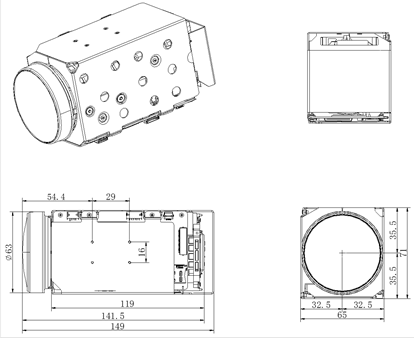 iDS-2ZMN3609S-HT外形尺寸 圖片關(guān)鍵詞